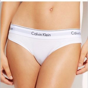 🆕 NWT Calvin Klein Wide Band Bikini white Panties